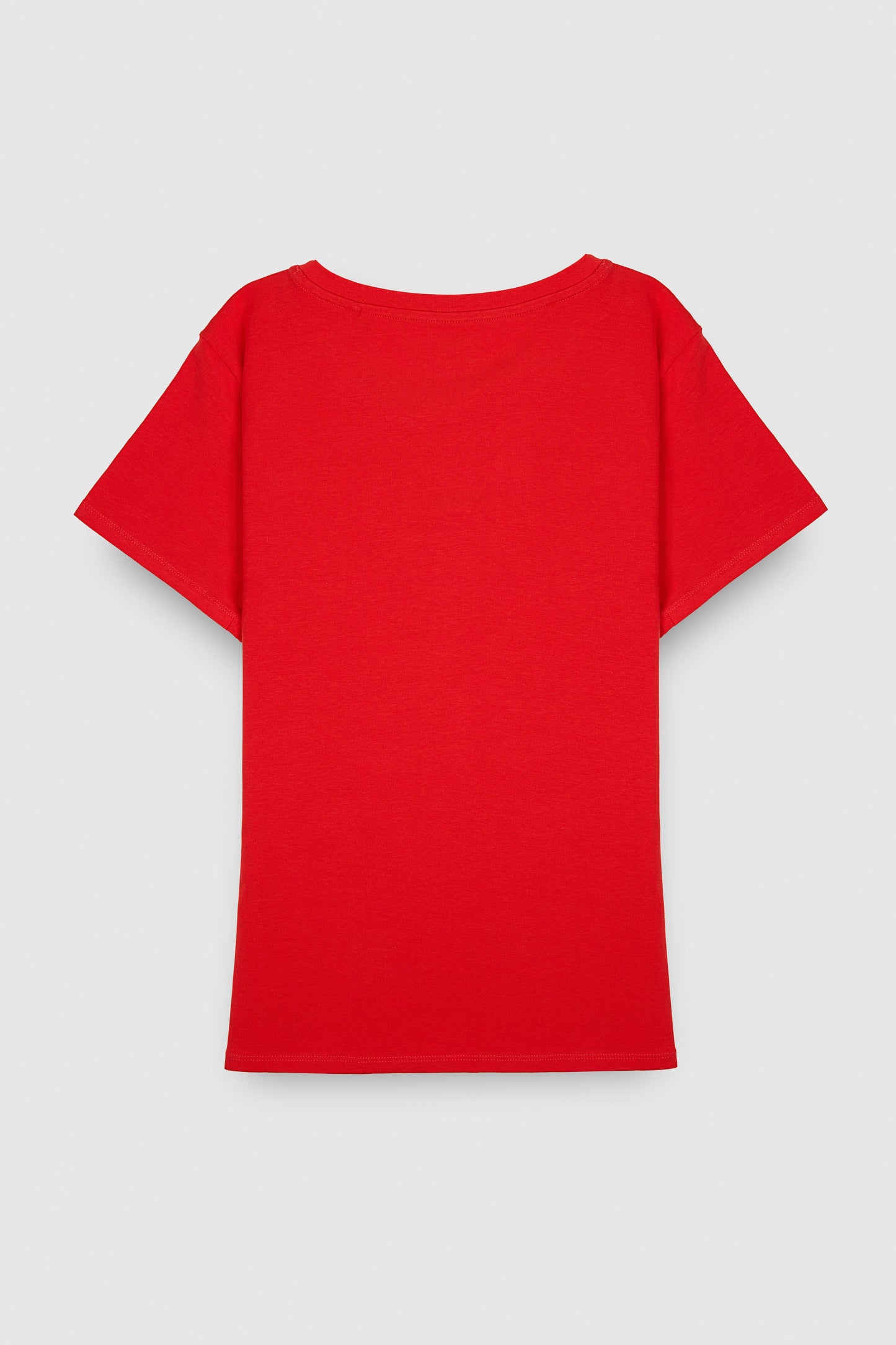 T-shirt col rond T-RIBELLE MC PUR RED