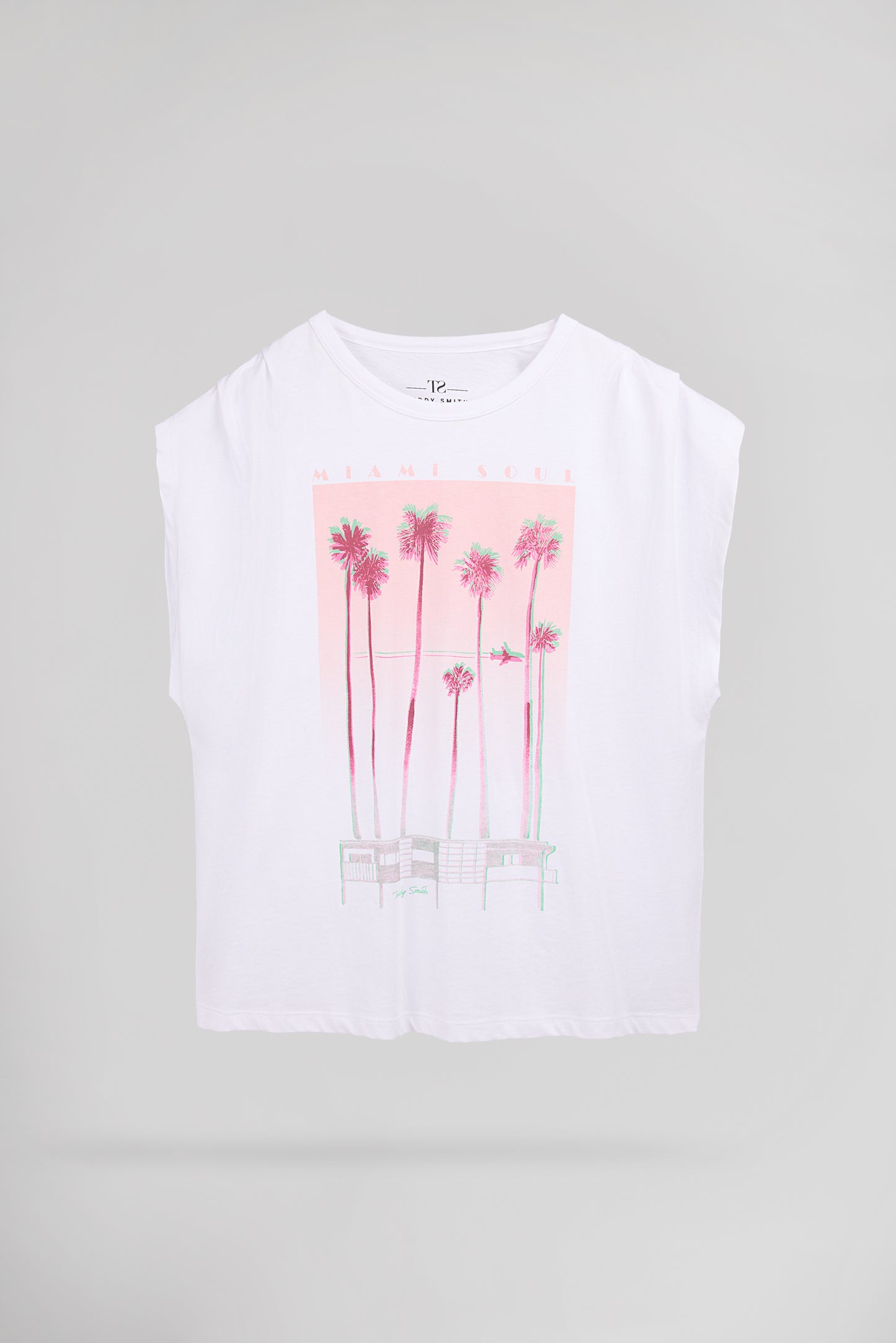 T-shirt T-MIAMI BLANC - Teddy Smith