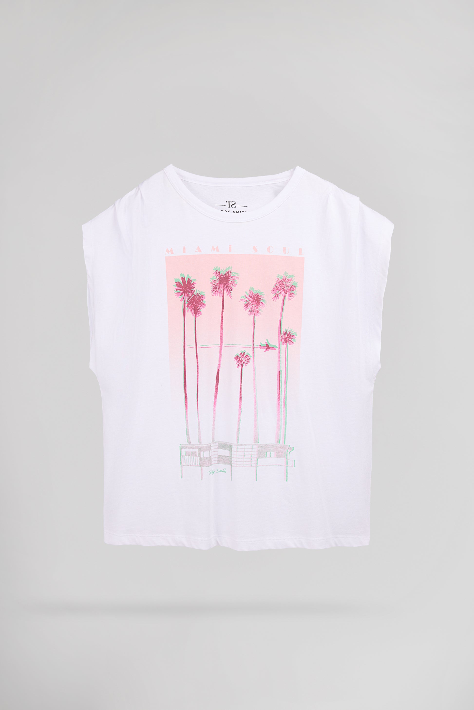 T-shirt T-MIAMI BLANC - Teddy Smith