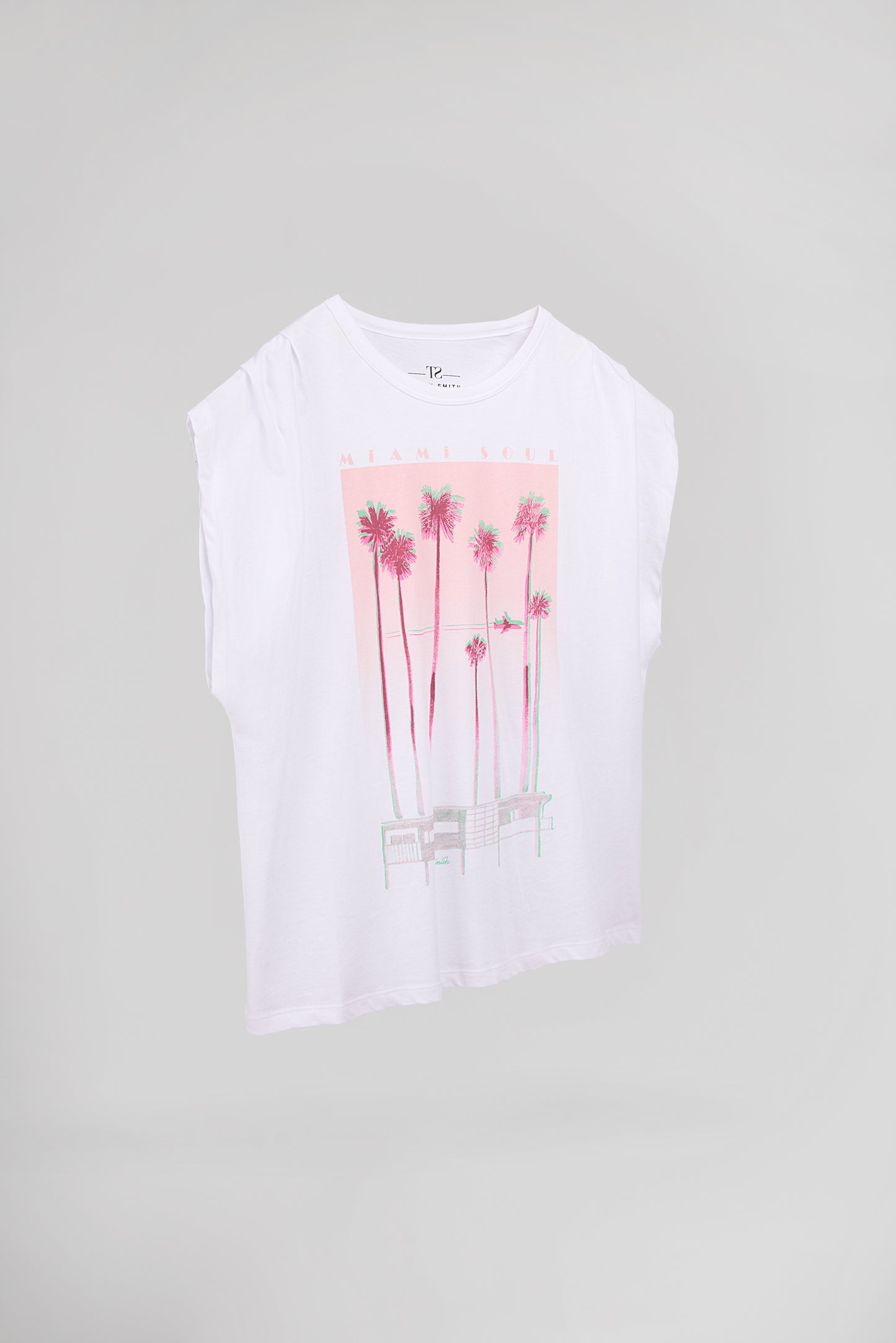 T-shirt T-MIAMI BLANC - Teddy Smith