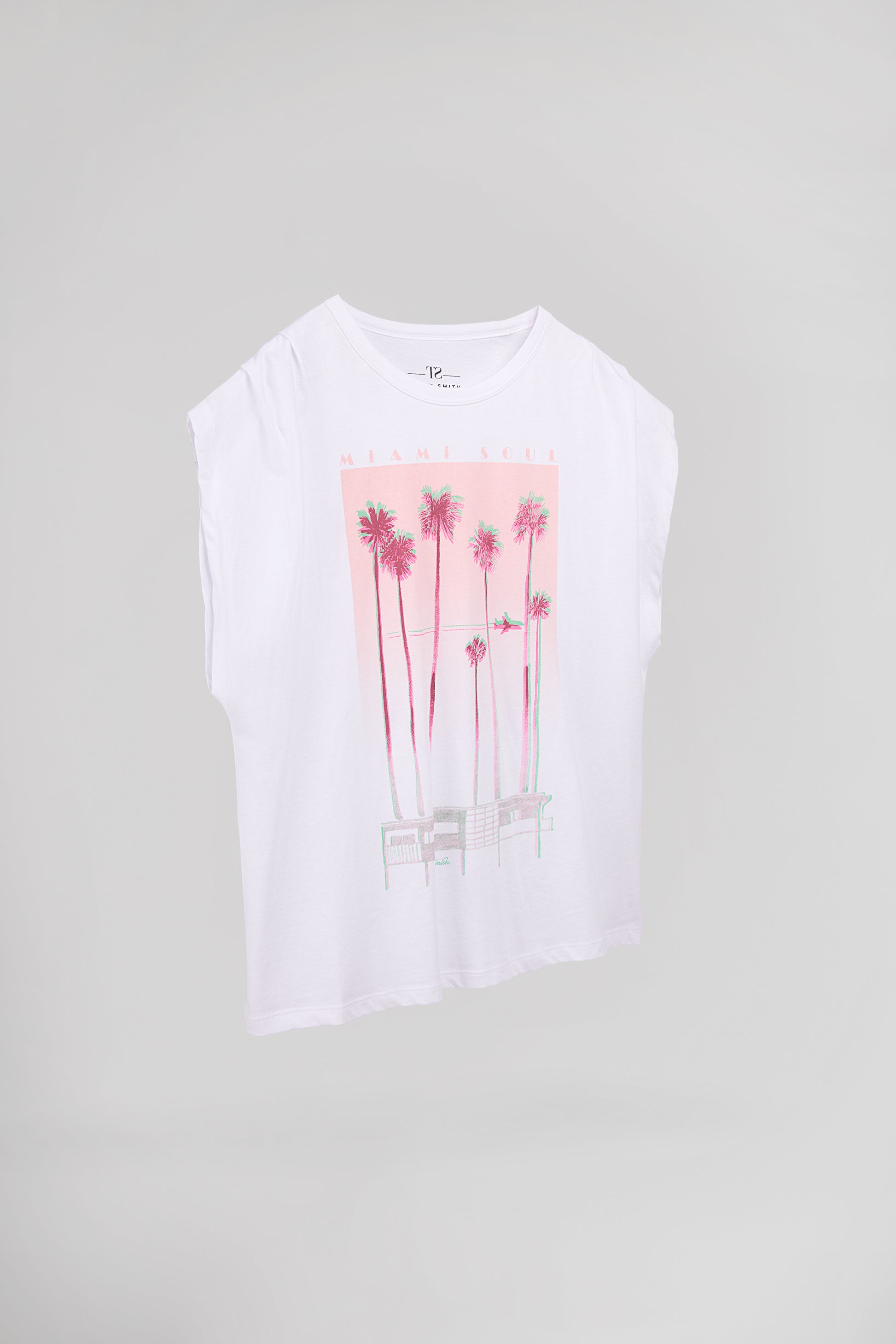 T-shirt T-MIAMI BLANC - Teddy Smith