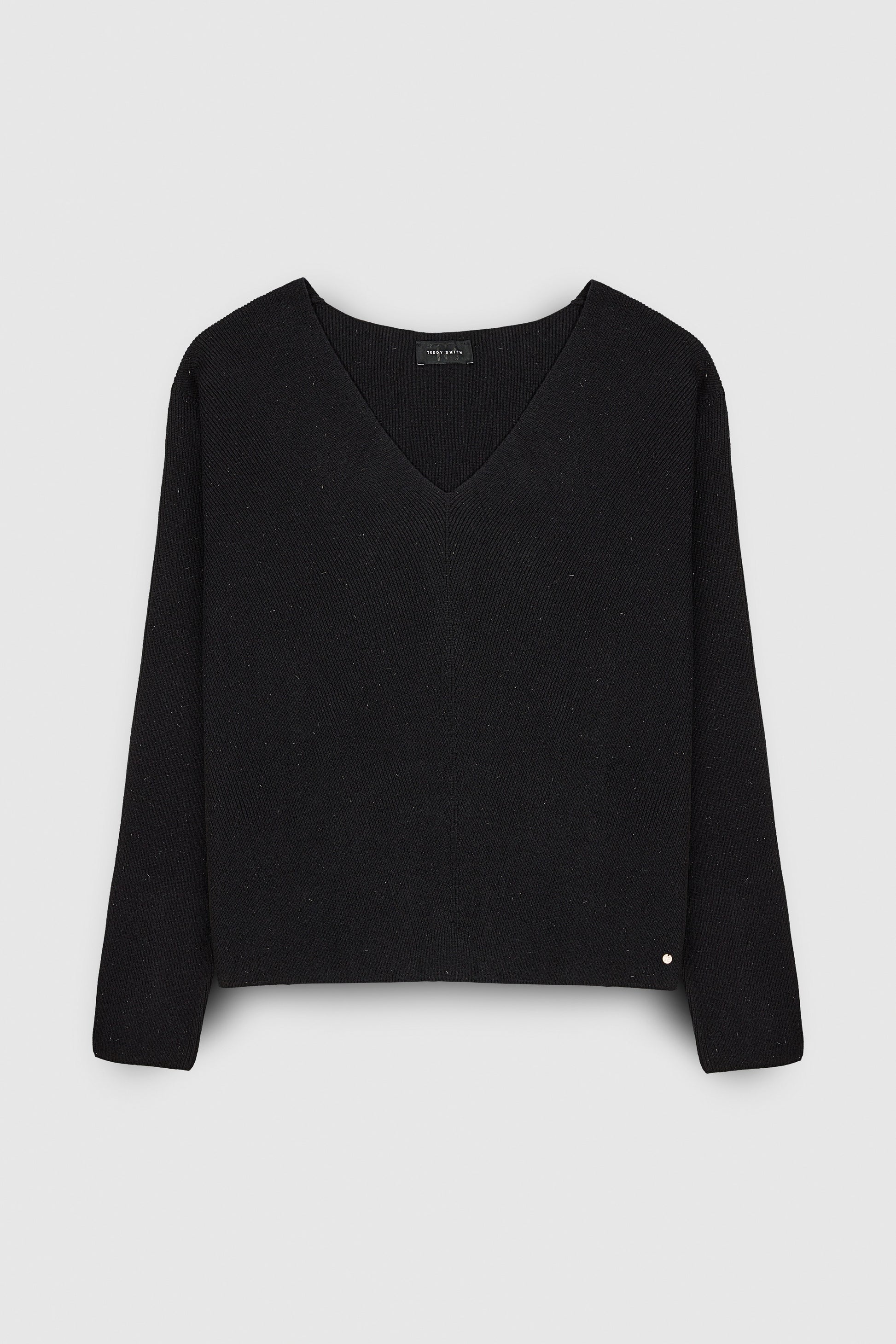 Pull noir col V Vero Moda | Destock Jeans Pull noir col V Vero Moda | Destock Jeans