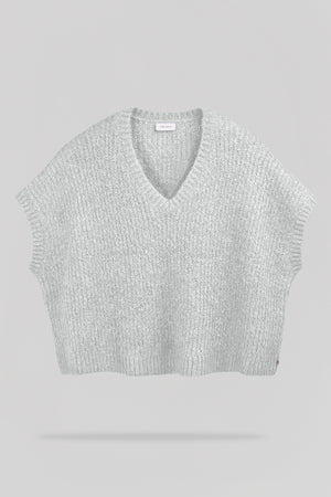 Pull sans manches P-MALIA GRIS CHINE