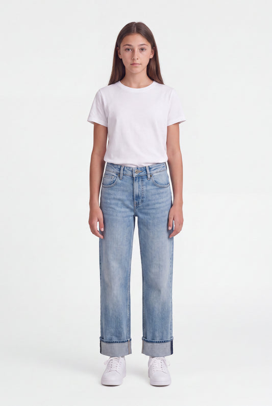 Achat Jean BOYFRIEND JR FRIPP / INDIGO CLAIR