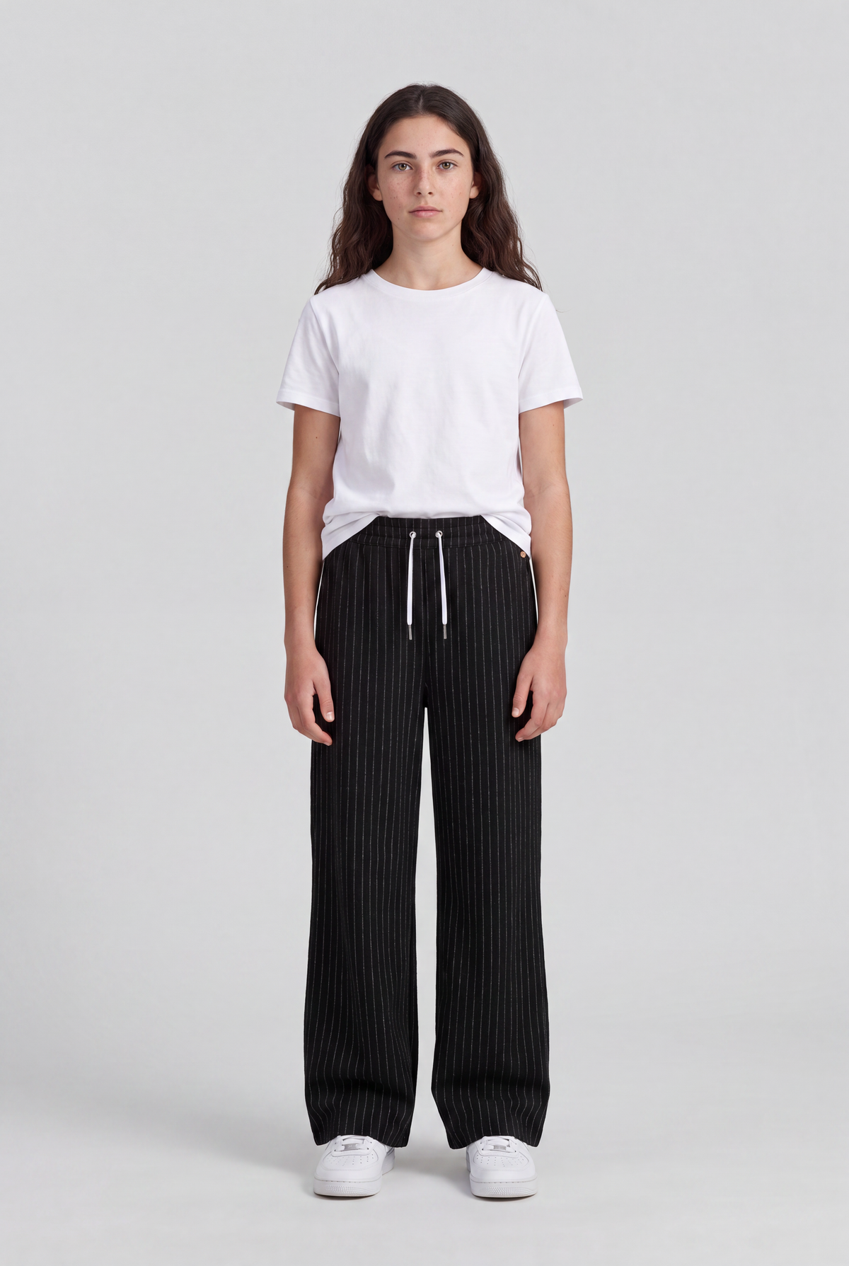 Pantalon P-BETTY JR MELANGE BLACK - Teddy Smith