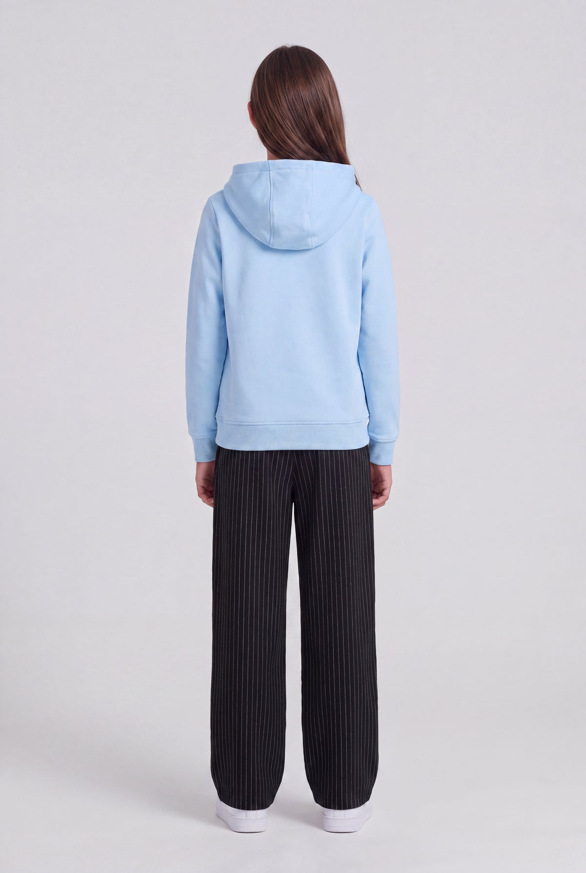 Sweat à capuche S-SOLENE HOODY JR BLEU CIEL - Teddy Smith