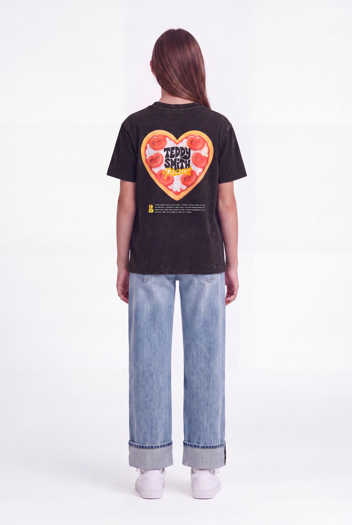 T-shirt imprimé T-PIZZA MC JR NOIR - Teddy Smith