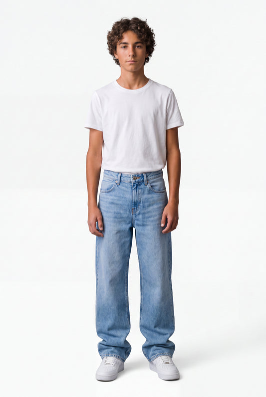 Achat Jean baggy BIG MEMPHIS JR FRIPP/INDIGO CLAIR