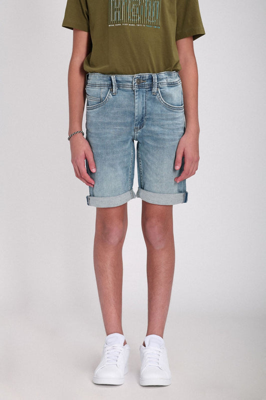 Achat Bermuda denim coupe 5 poches SCOTTY 3 JR BLEACHED