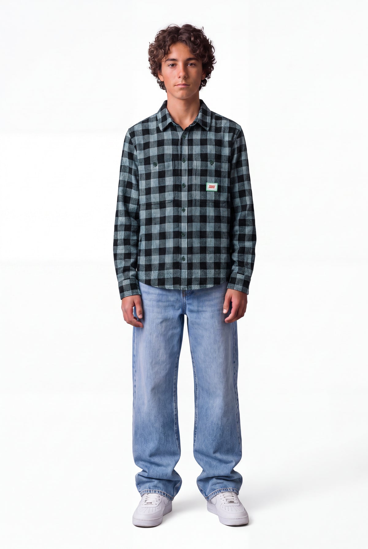 Chemise C-THYA ML JR VERT PIN