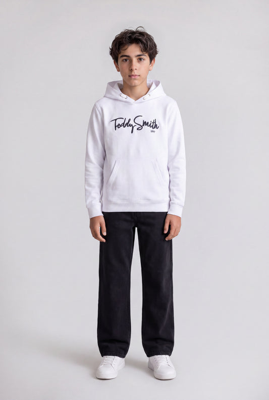 Achat Sweat à capuche S-EVRY HOODY JR BLANC