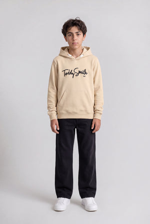 Sweat à capuche S-EVRY HOODY JR BEIGE CLAIR - Teddy Smith