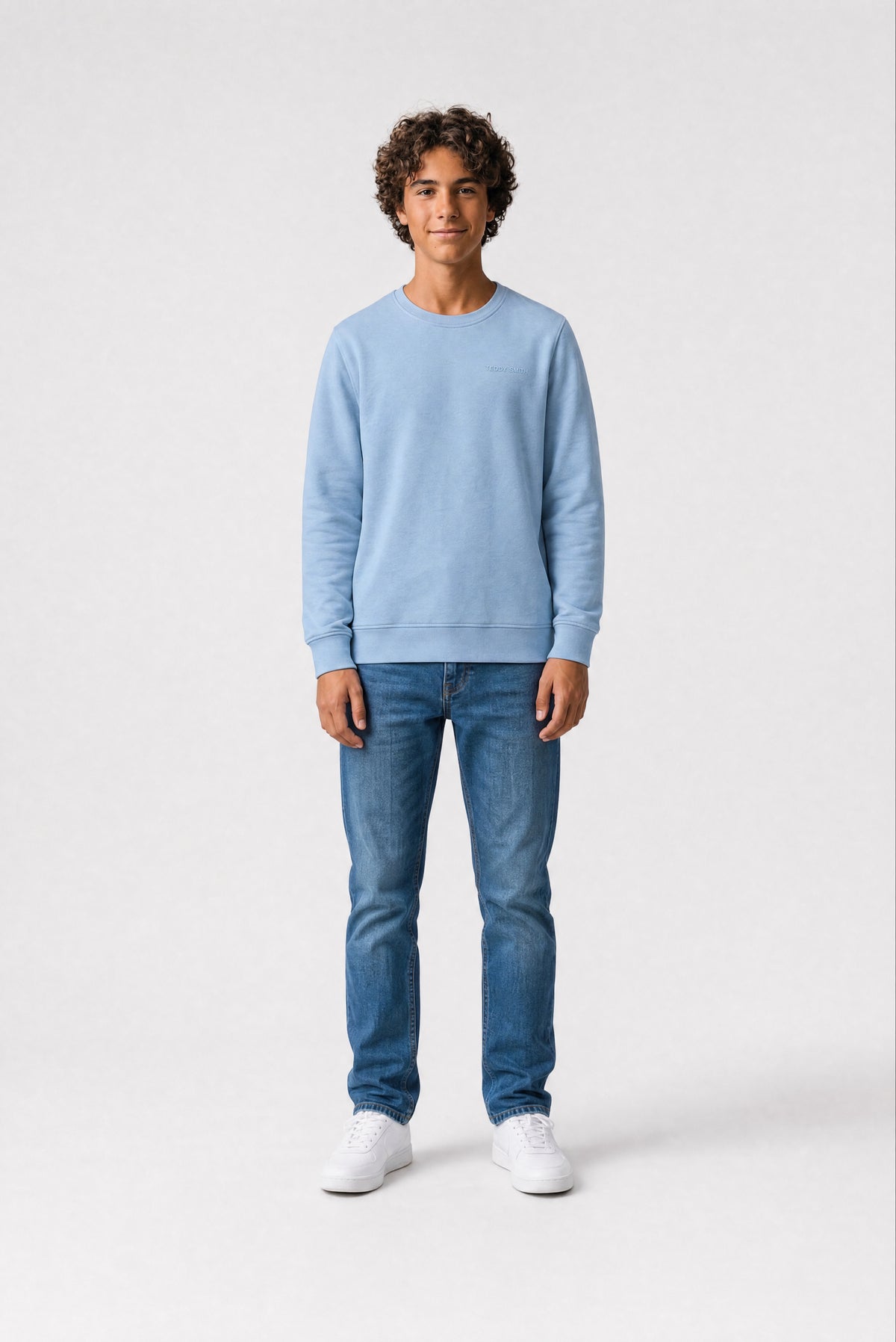 Sweat col rond S-NARK RC JR BLEU MINERAL - Teddy Smith