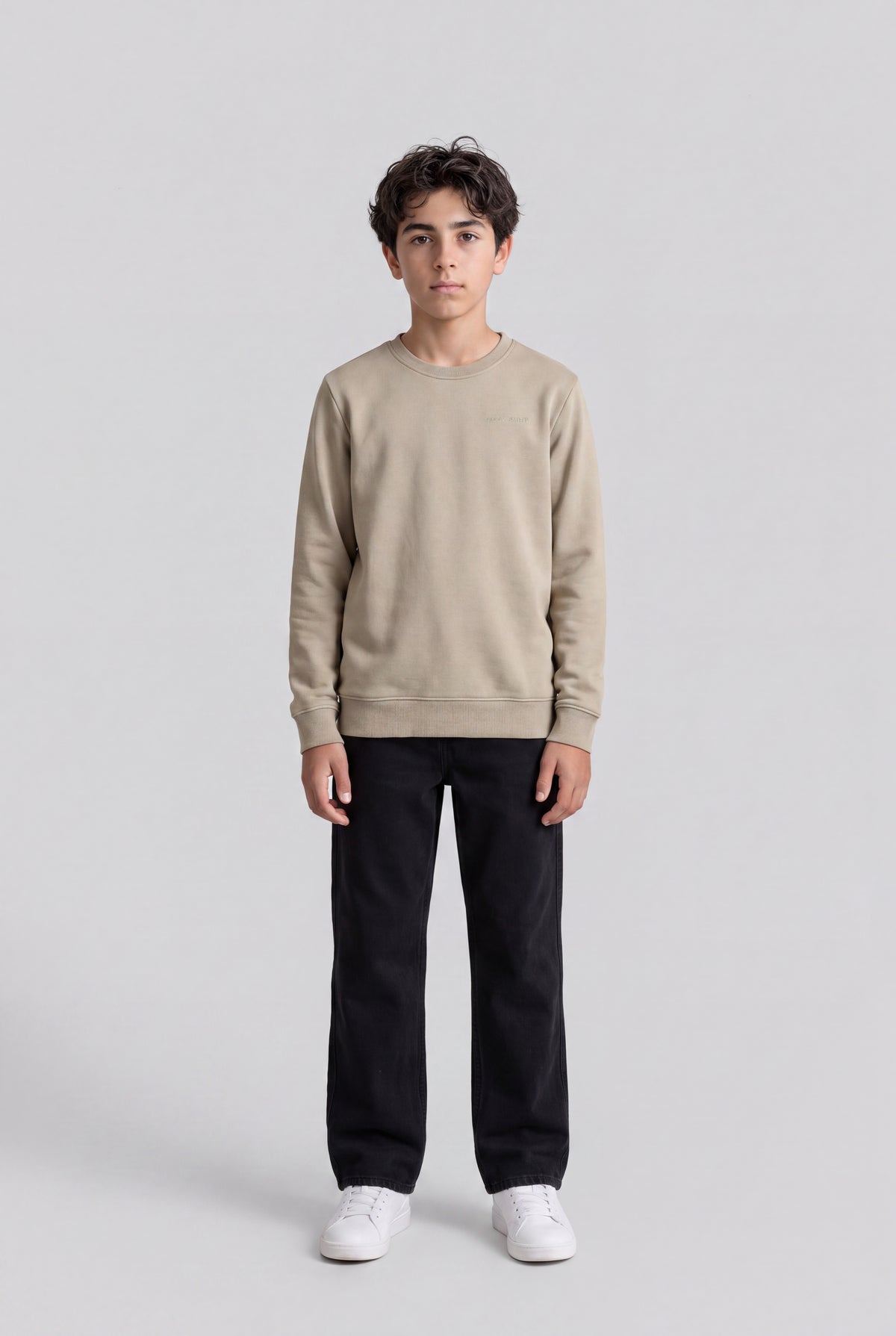Sweat col rond S-NARK RC JR BLEACH KAKI - Teddy Smith