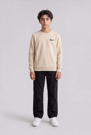 Sweat col rond S-COMPANY RC JR CREAM - Teddy Smith