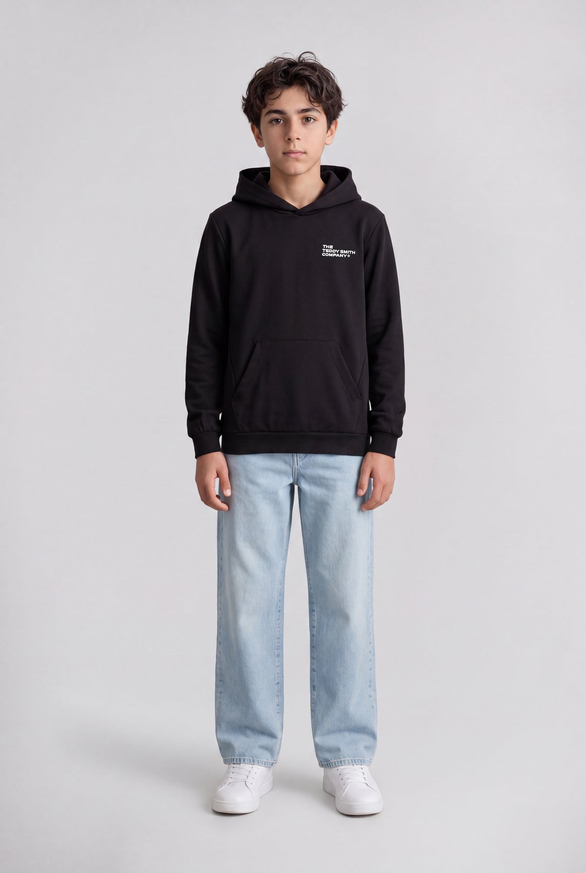 Sweat à capuche S-COMPANY HOODY JR NOIR - Teddy Smith