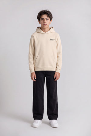 Sweat à capuche S-COMPANY HOODY JR CREAM - Teddy Smith