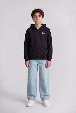 Gilet zippé à capuche GICLASS COMPANY JR NOIR - Teddy Smith