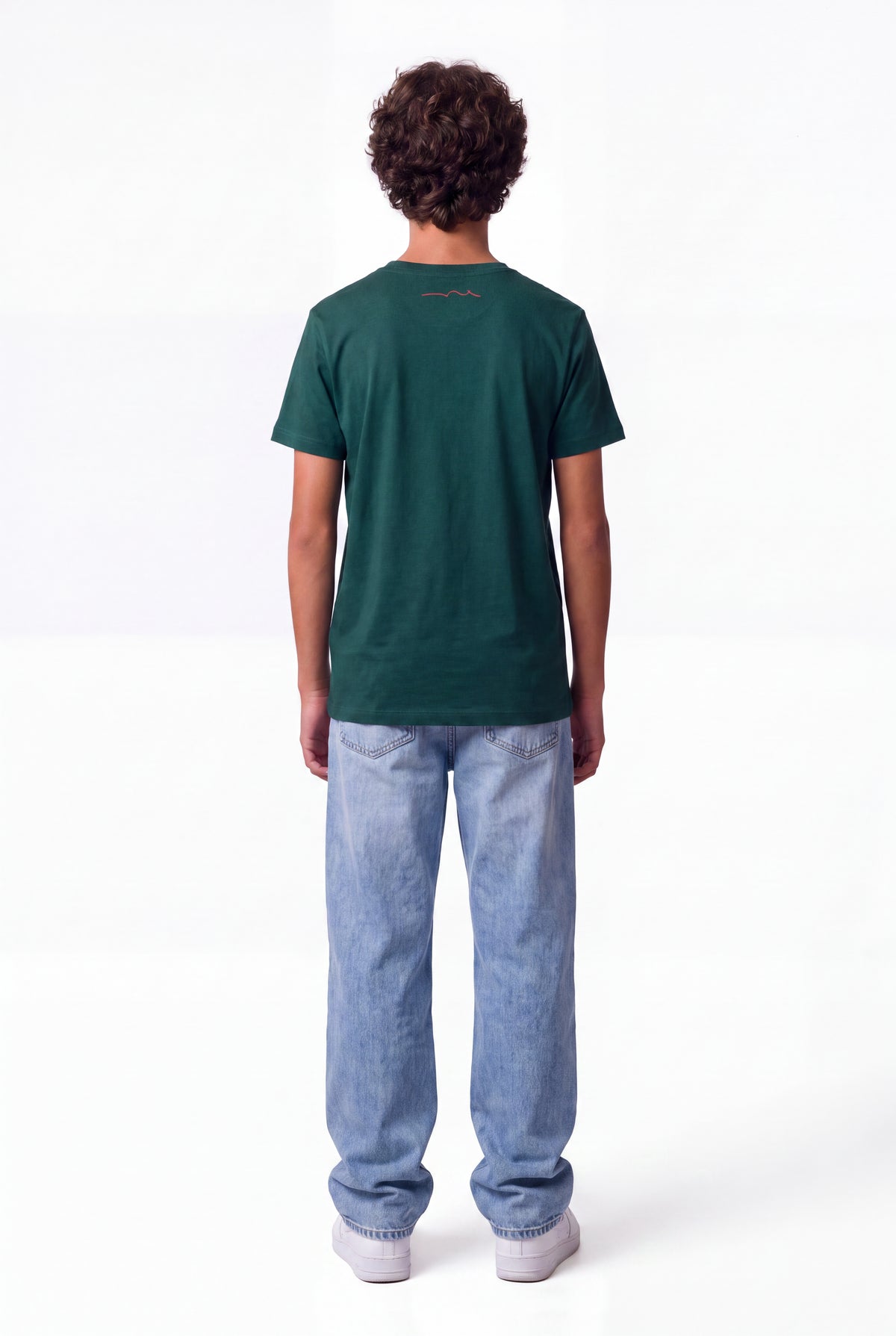 T-shirt col rond T-EVAN MC JR VERT PIN - Teddy Smith