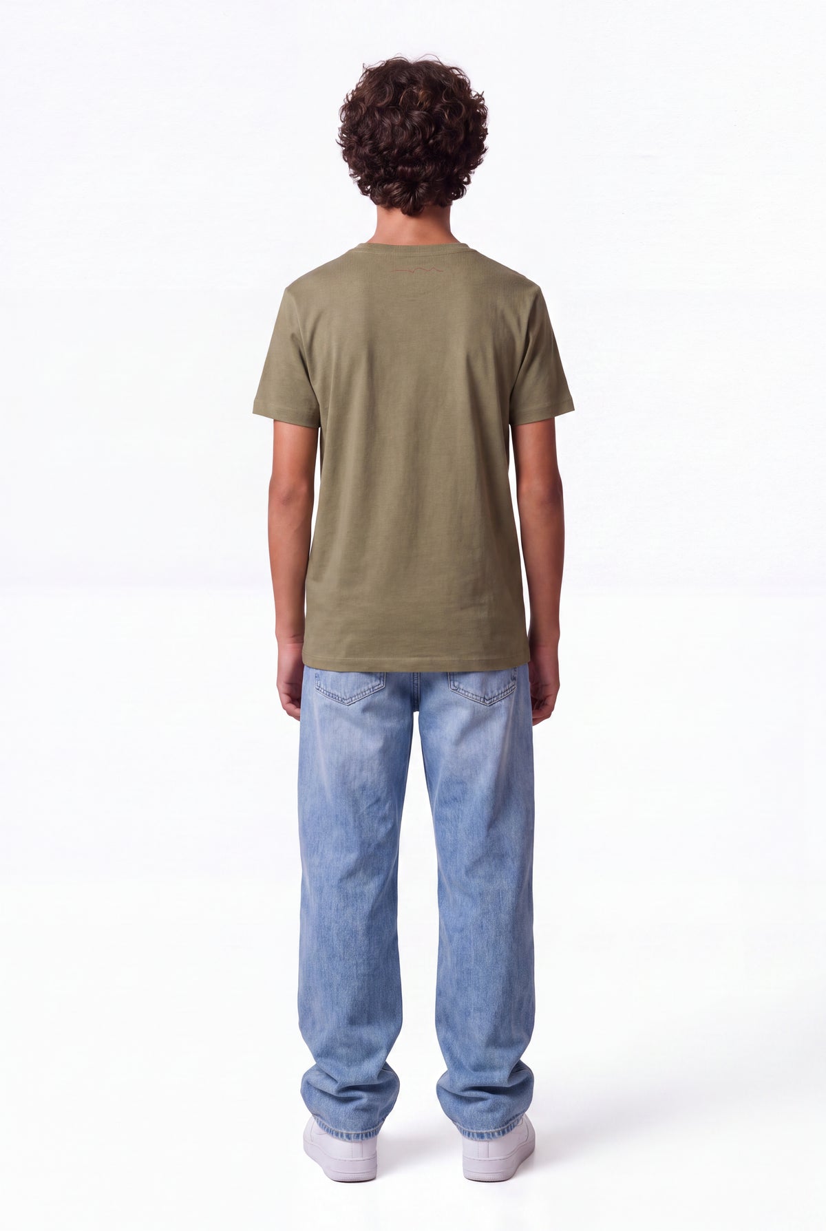 T-shirt col rond T-EVAN MC JR DUSTY KAKI - Teddy Smith
