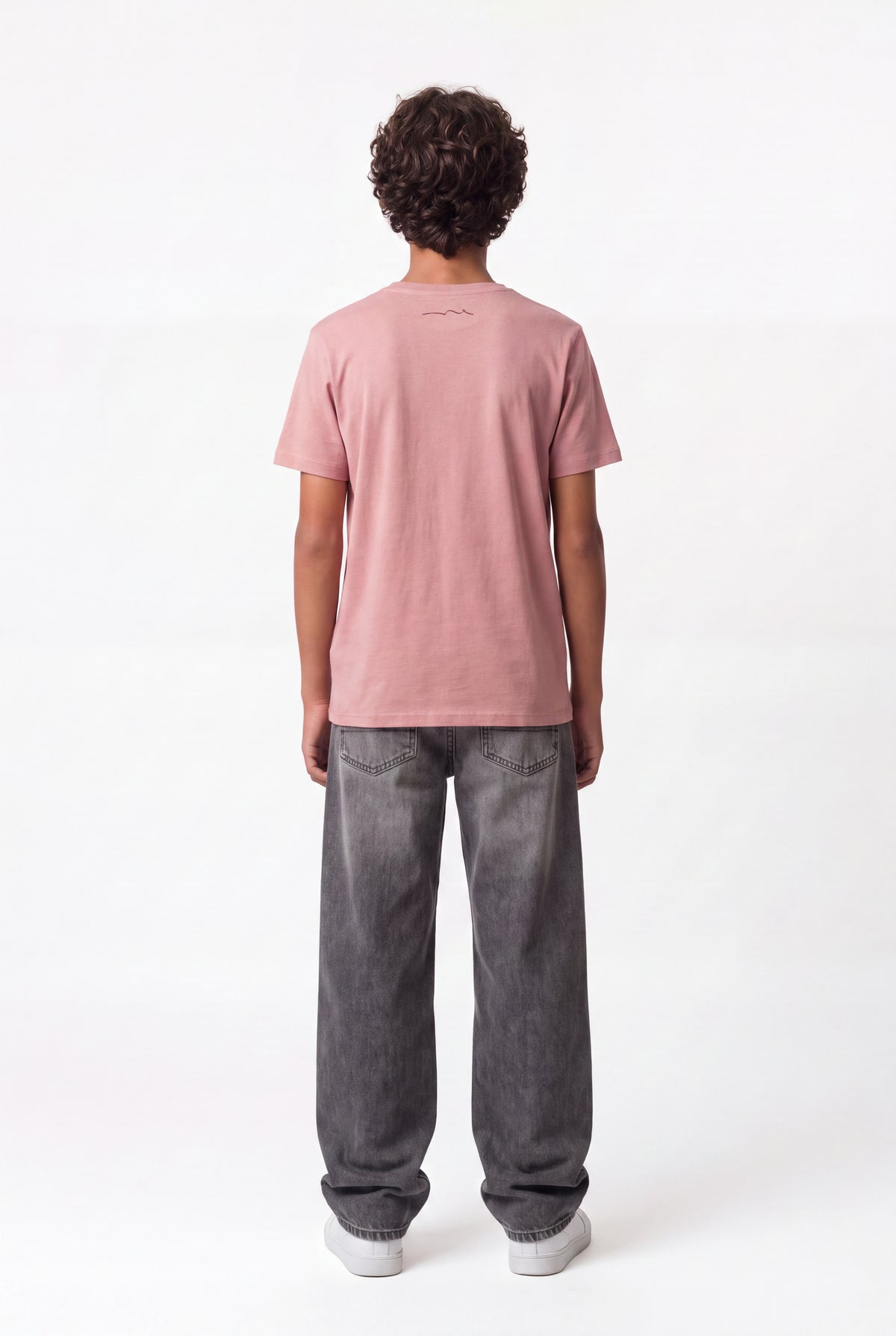 T-shirt col rond T-EVAN MC JR WOOD ROSE - Teddy Smith