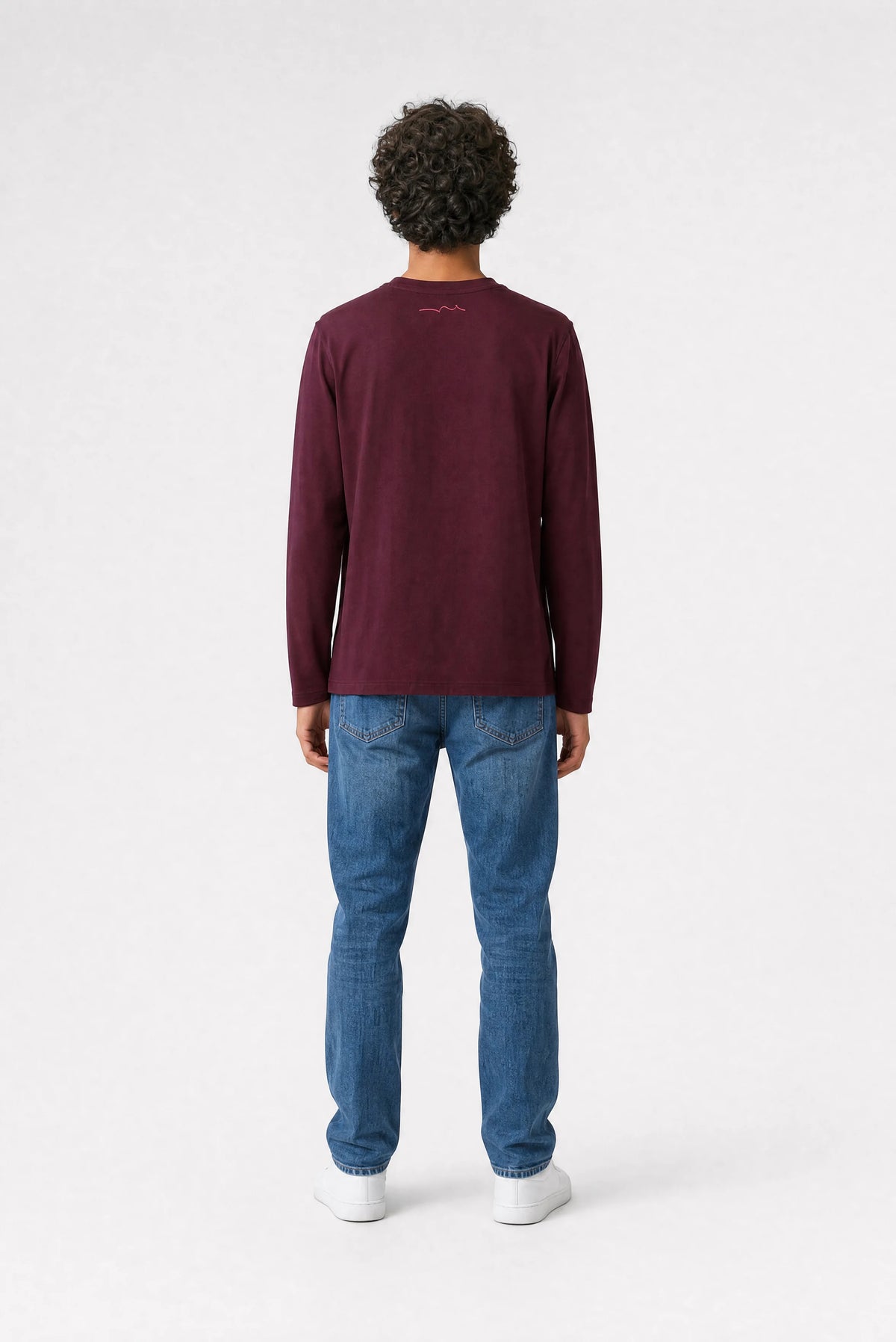 T-shirt manches longues T-EVAN ML JR BORDEAUX FONCE - Teddy Smith