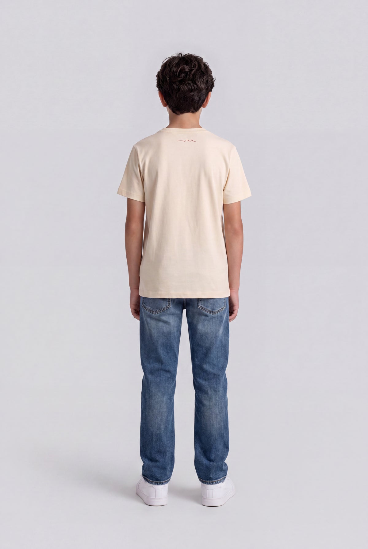 T-shirt ajusté T-COMPANY MC JR CREAM - Teddy Smith