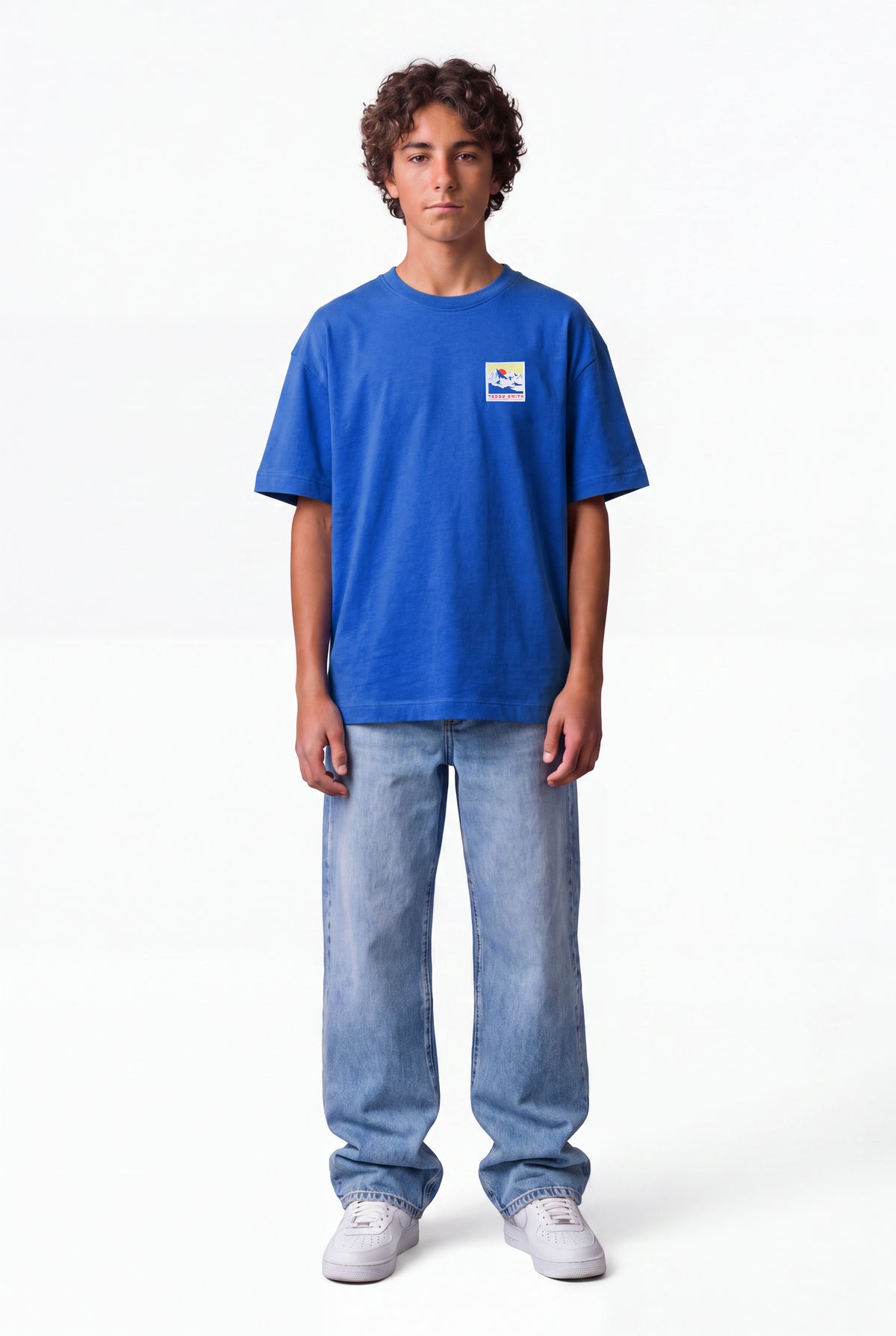 T-shirt imprimé T-MOUNTAIN MC JR BLEU PEP’S - Teddy Smith