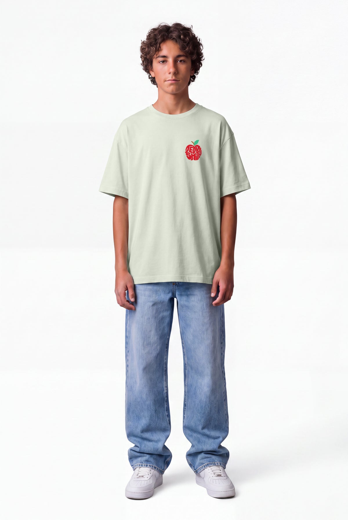 T-shirt Relaxed Fit T-POM MC JR VERT NACRE - Teddy Smith
