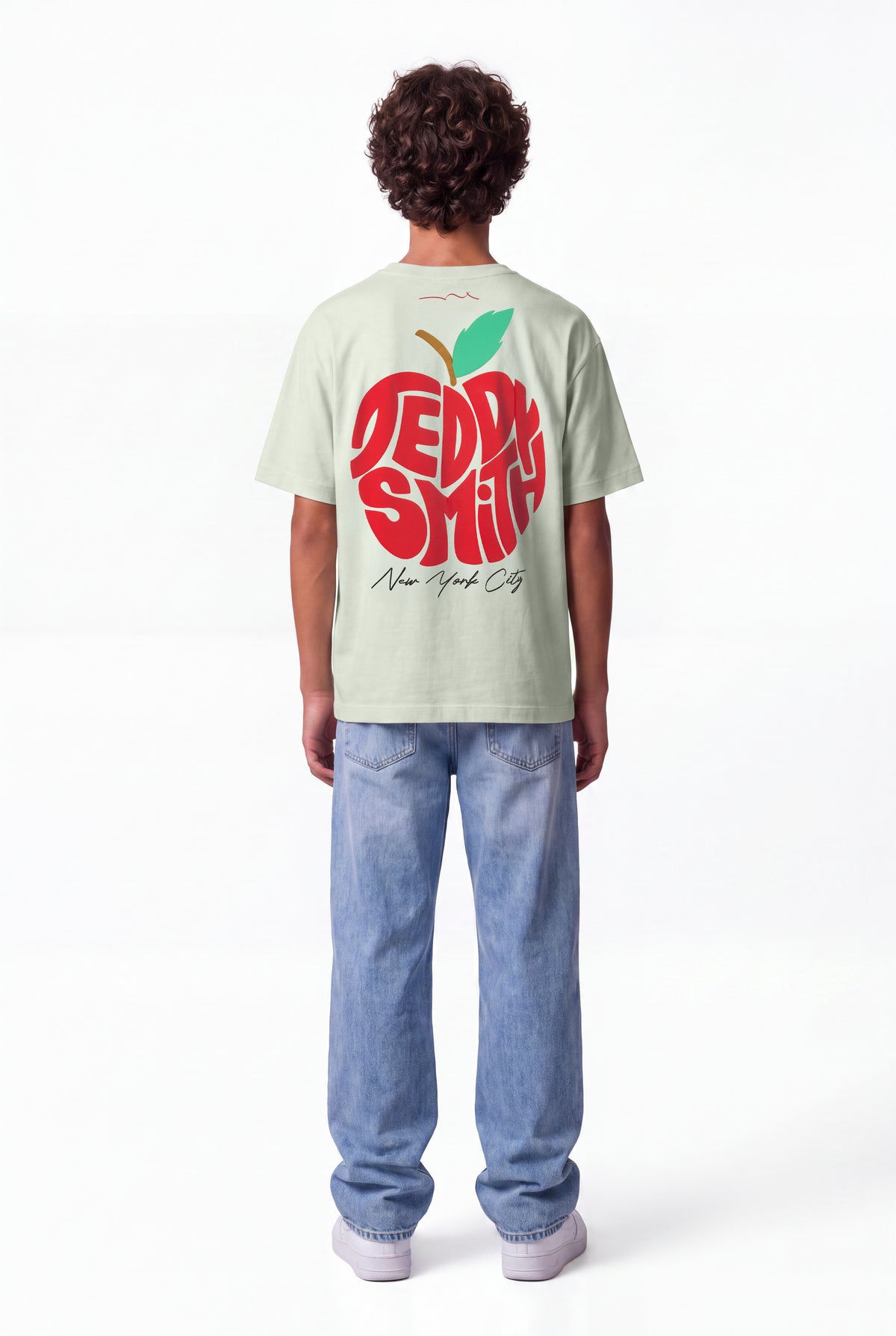 T-shirt Relaxed Fit T-POM MC JR VERT NACRE - Teddy Smith