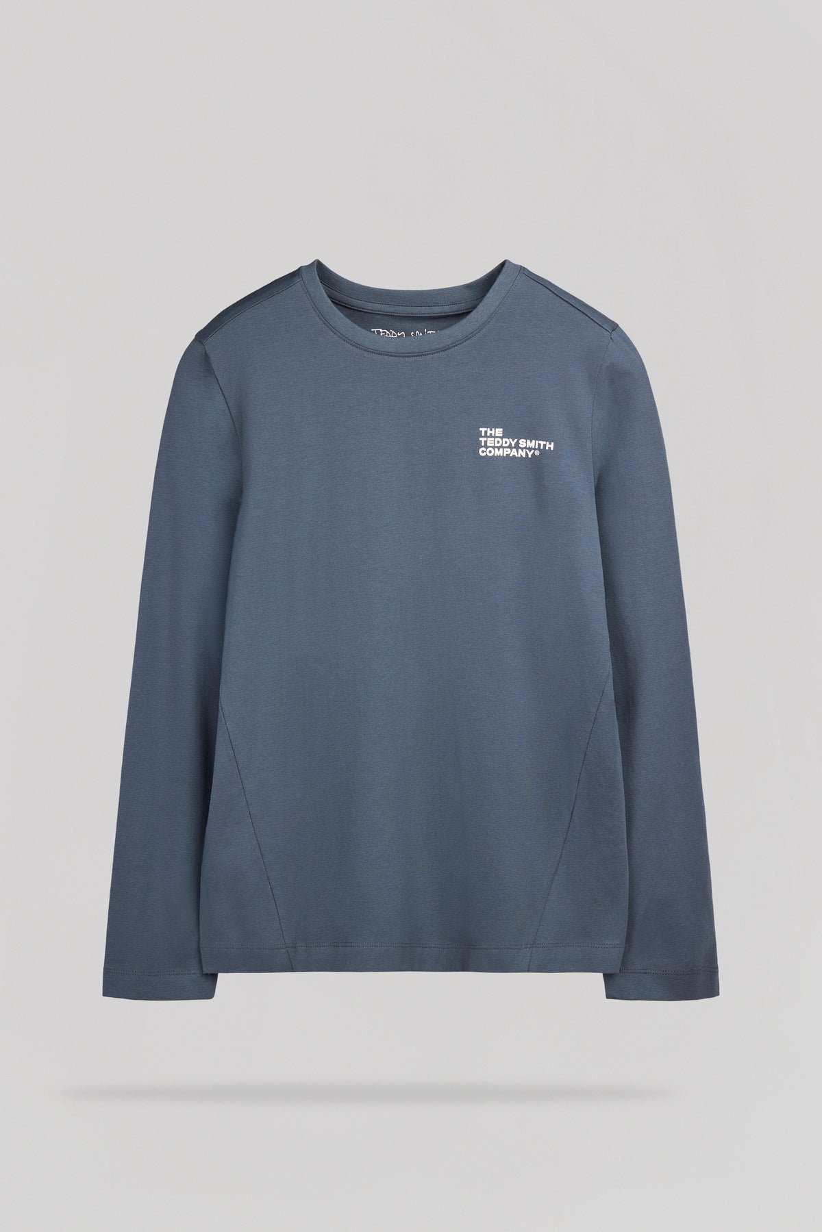 T-shirt col rond T-COMPANY ML JR GRIS METEORE