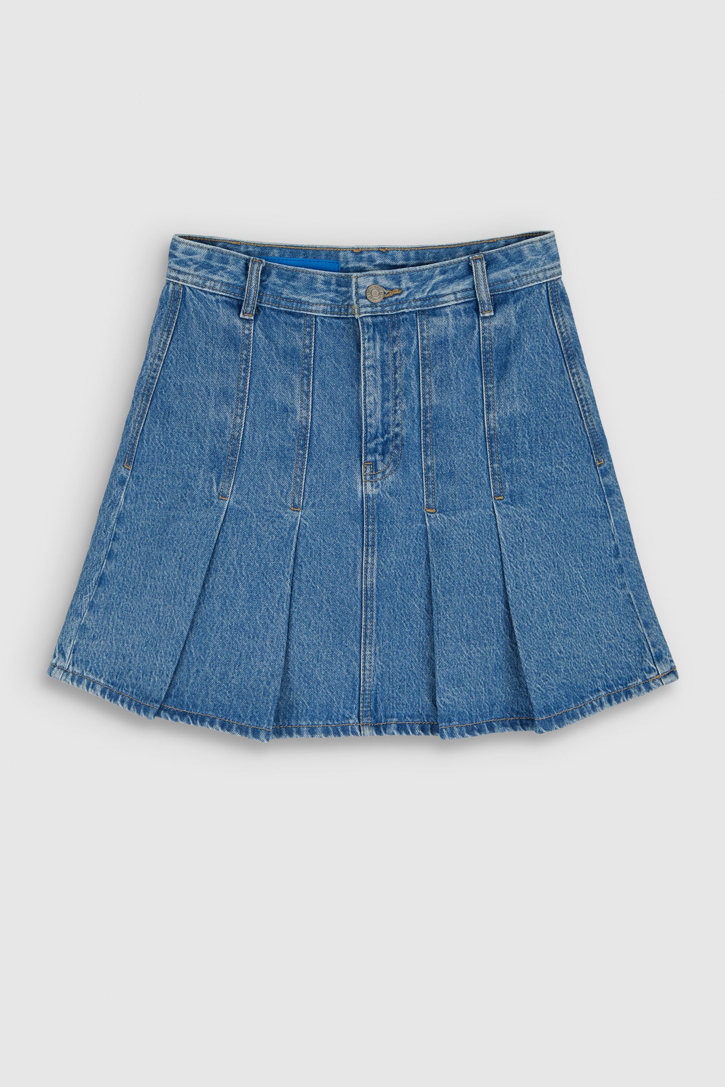 Jupe courte J-ANNE FRIPP/INDIGO CLAIR