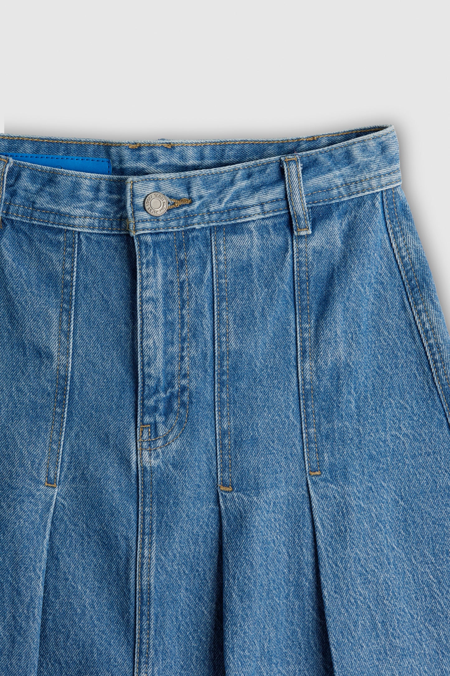 Jupe courte J-ANNE FRIPP/INDIGO CLAIR