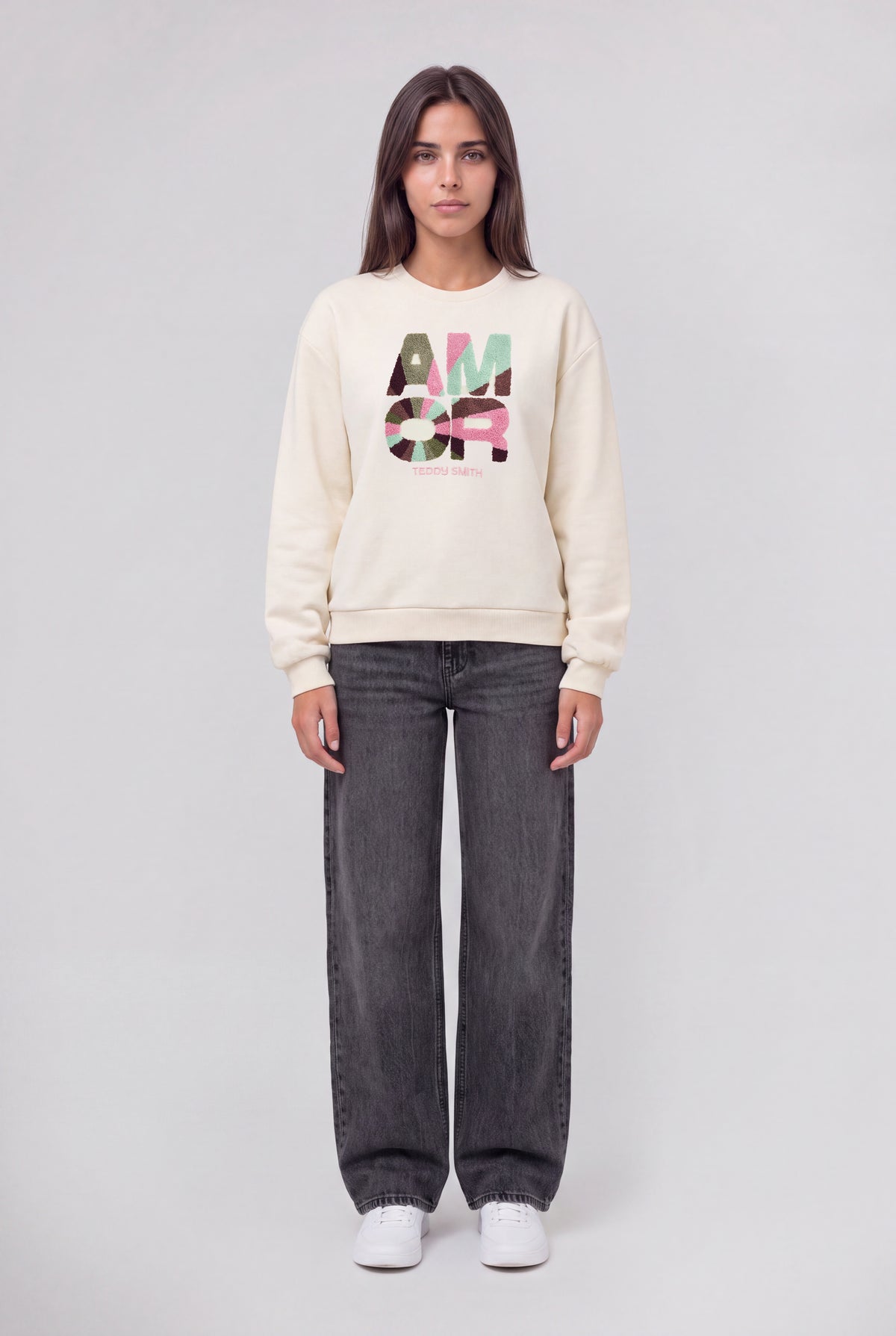 Sweat oversize S-VAYA RC MIDDLE WHITE