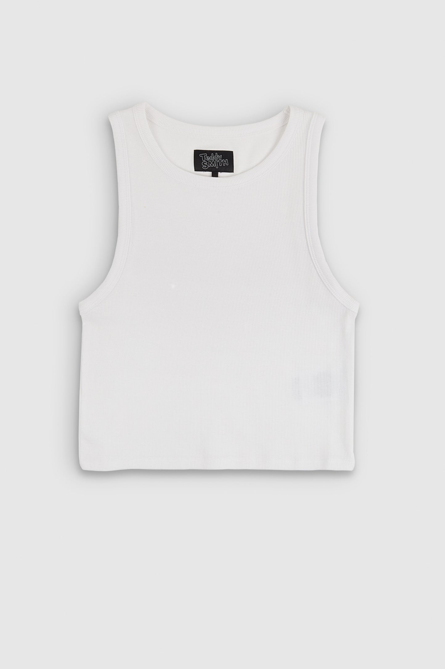 Top sans manches DEB US RIB BLANC