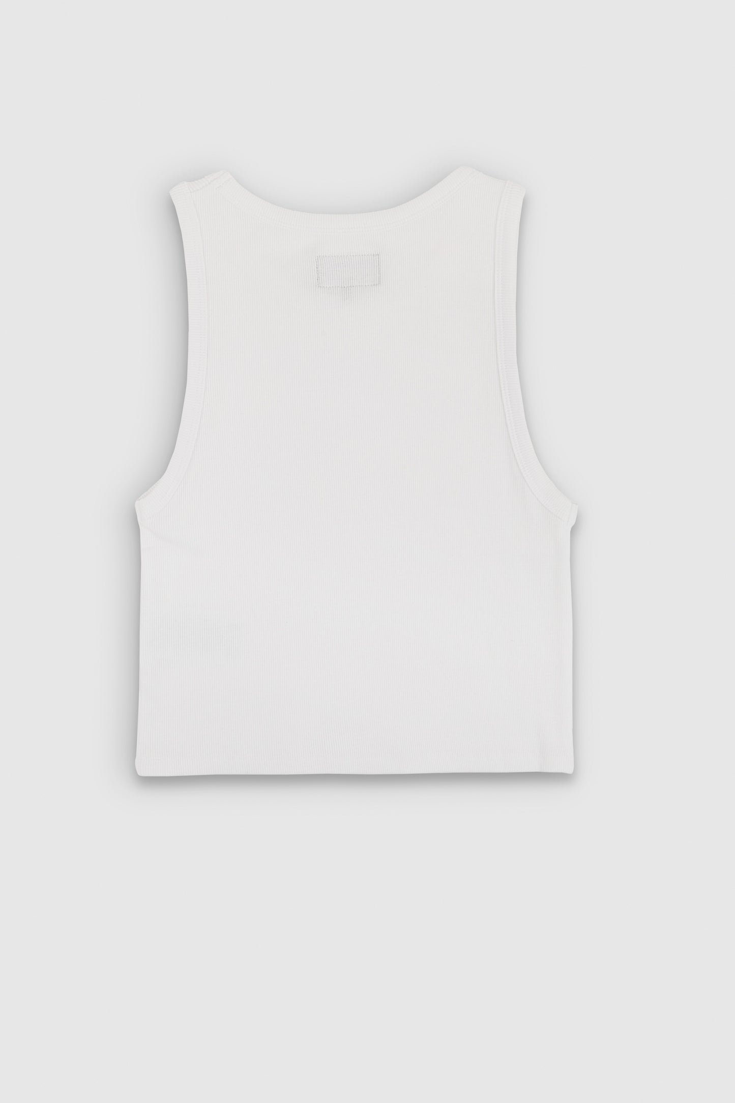 Top sans manches DEB US RIB BLANC