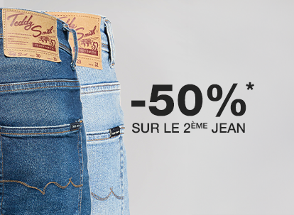Jean -50% sur le 2ème