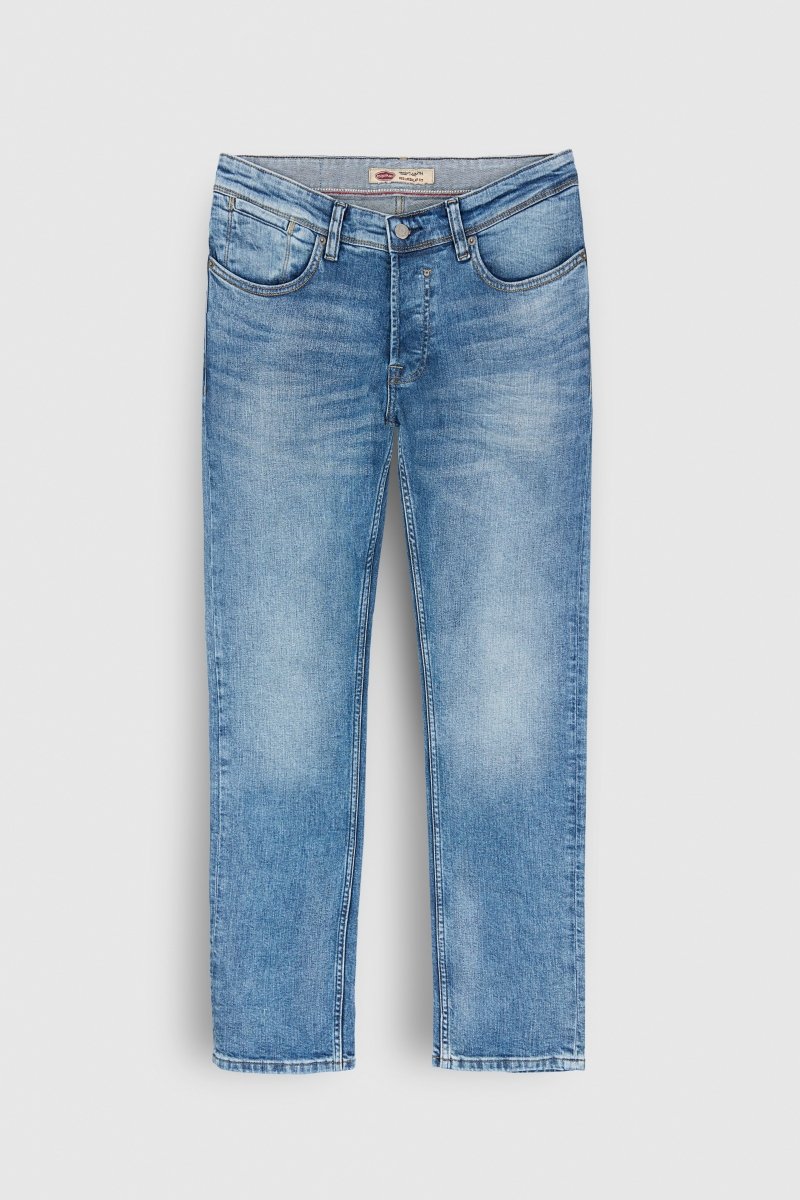 Jean coupe droite REG longueur 32 VINTAGE/INDIGO - 28 - Teddy Smith