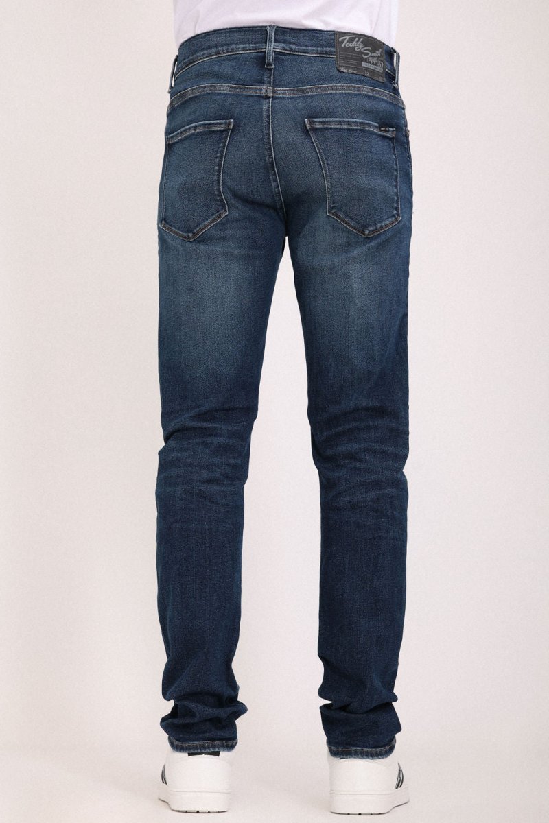 Jean coupe regular slim ROCK DUAL MOVE longueur 32 OLD / ENCRE - 27 - Teddy Smith