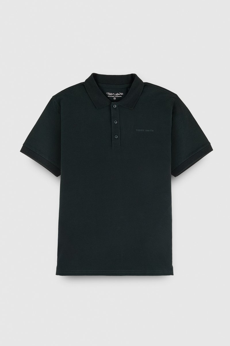 Polo P - ALBAN MC VERT SCARABE - S - Teddy Smith