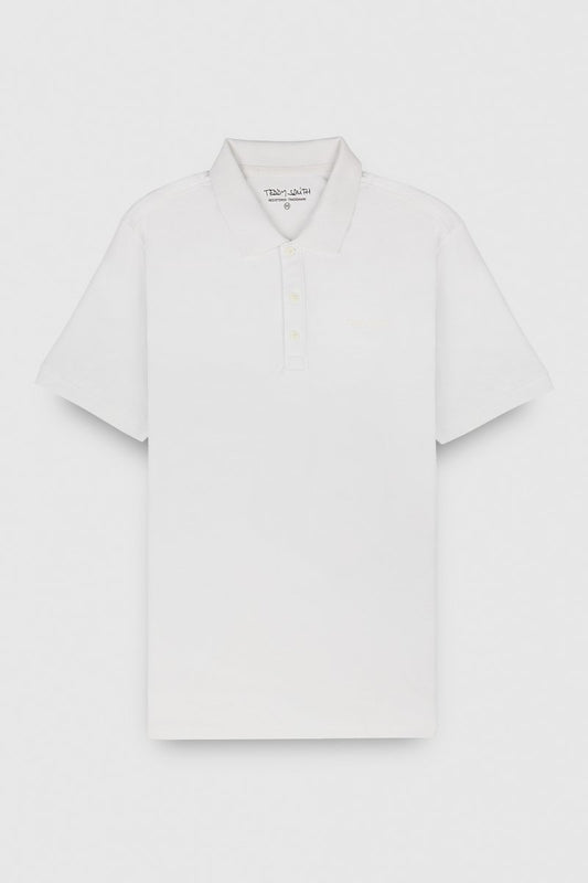 Achat Polo piqué manches courtes P - ALBAN BLANC - S - Teddy Smith
