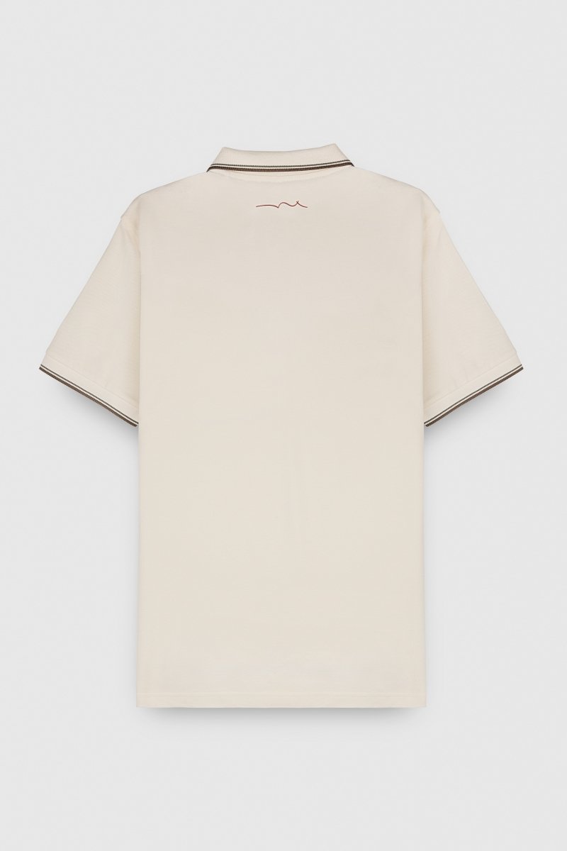 Polo piqué manches courtes PASIAN 2 MIDDLE WHITE - S - Teddy Smith