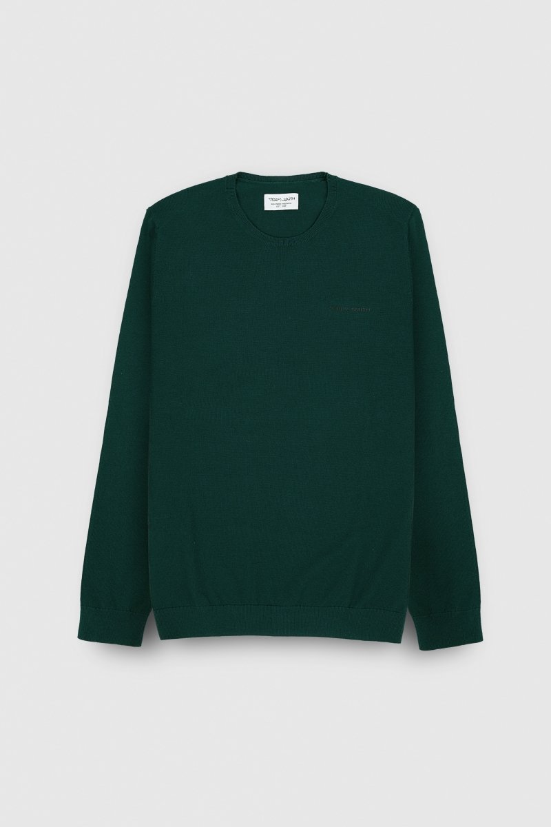 Pull col rond P - MARC VERT SCARABE - S - Teddy Smith