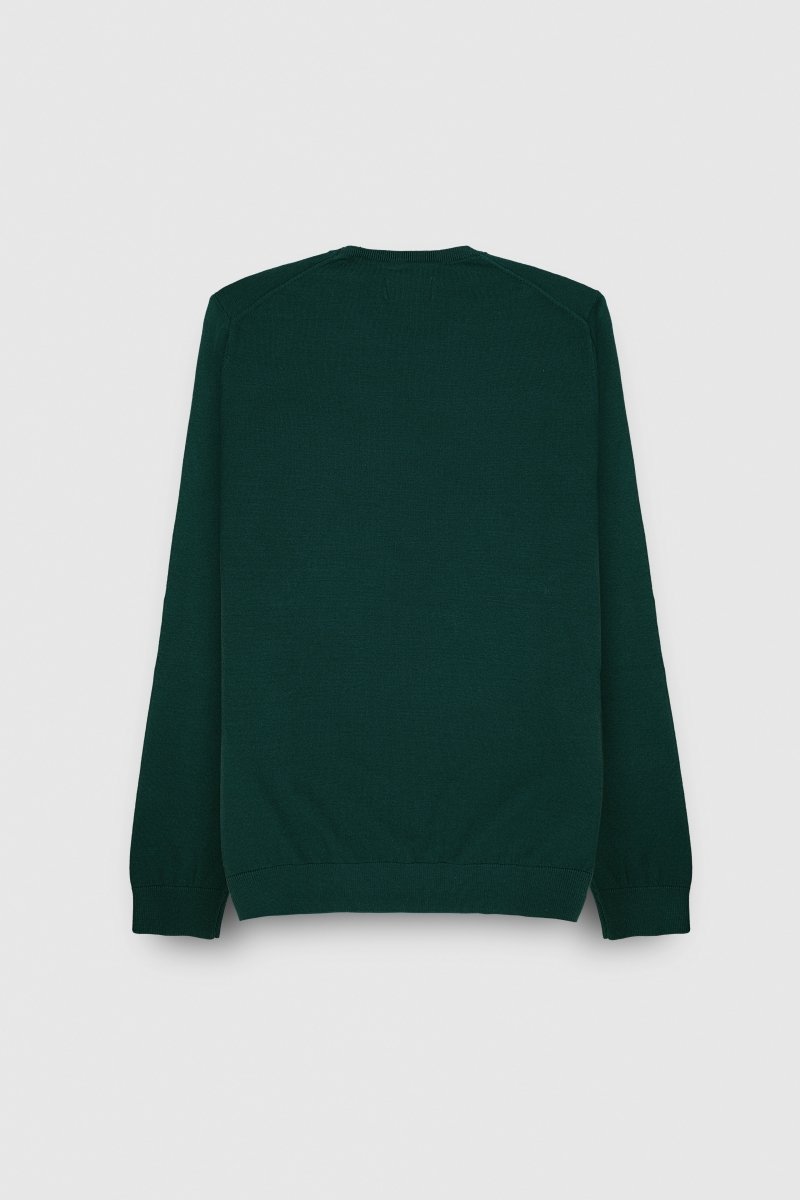Pull col rond P - MARC VERT SCARABE - S - Teddy Smith