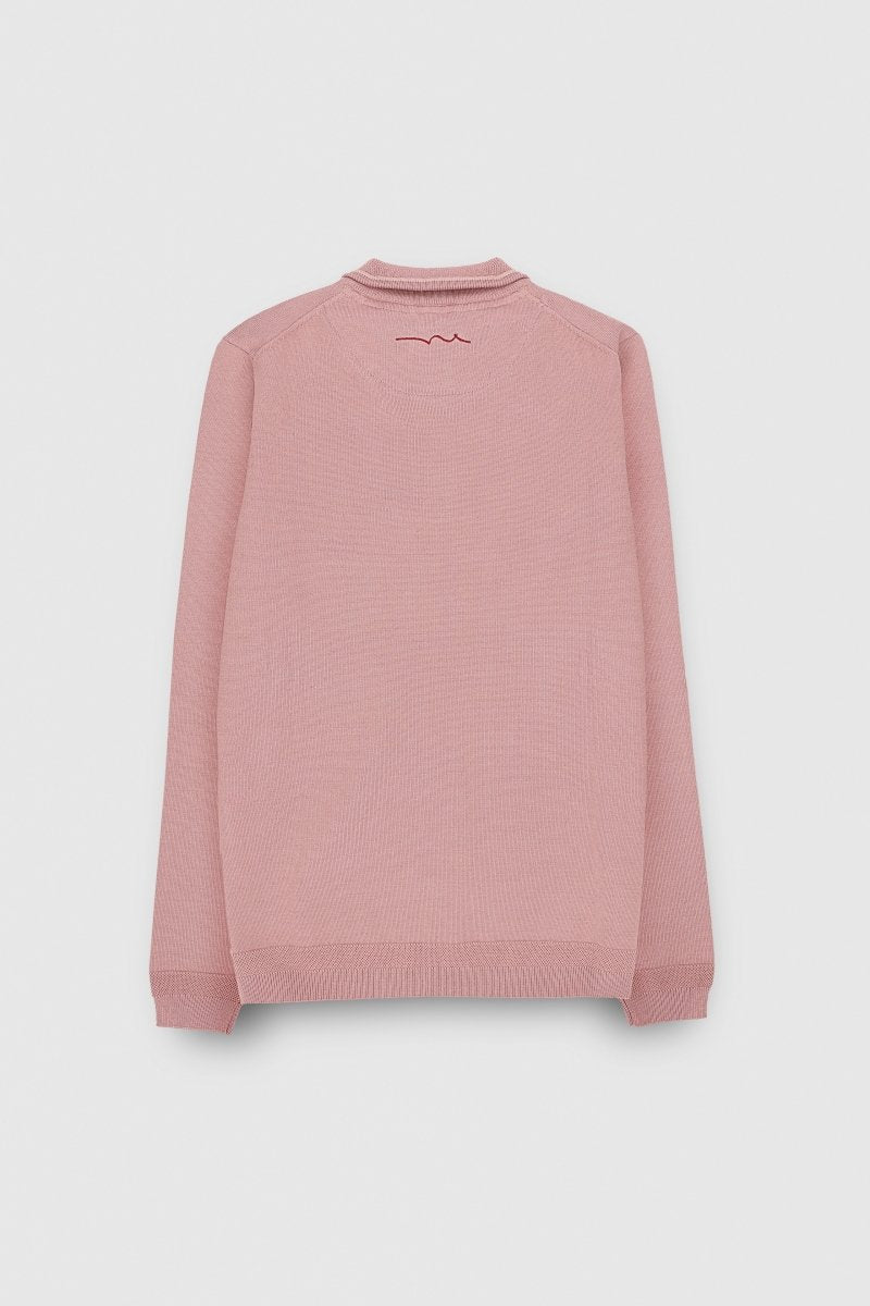 Pull col zippé MARTY 2 WOOD ROSE - S - Teddy Smith