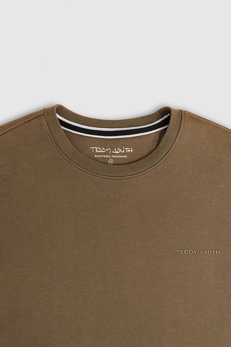 Sweat col rond S - NARK RC MOKA BEIGE - S - Teddy Smith