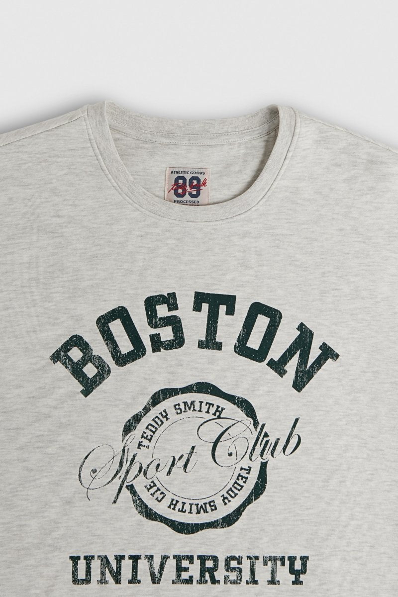 Sweat S - BOSTON RC BLANC IVOIRE CHINE - S - Teddy Smith