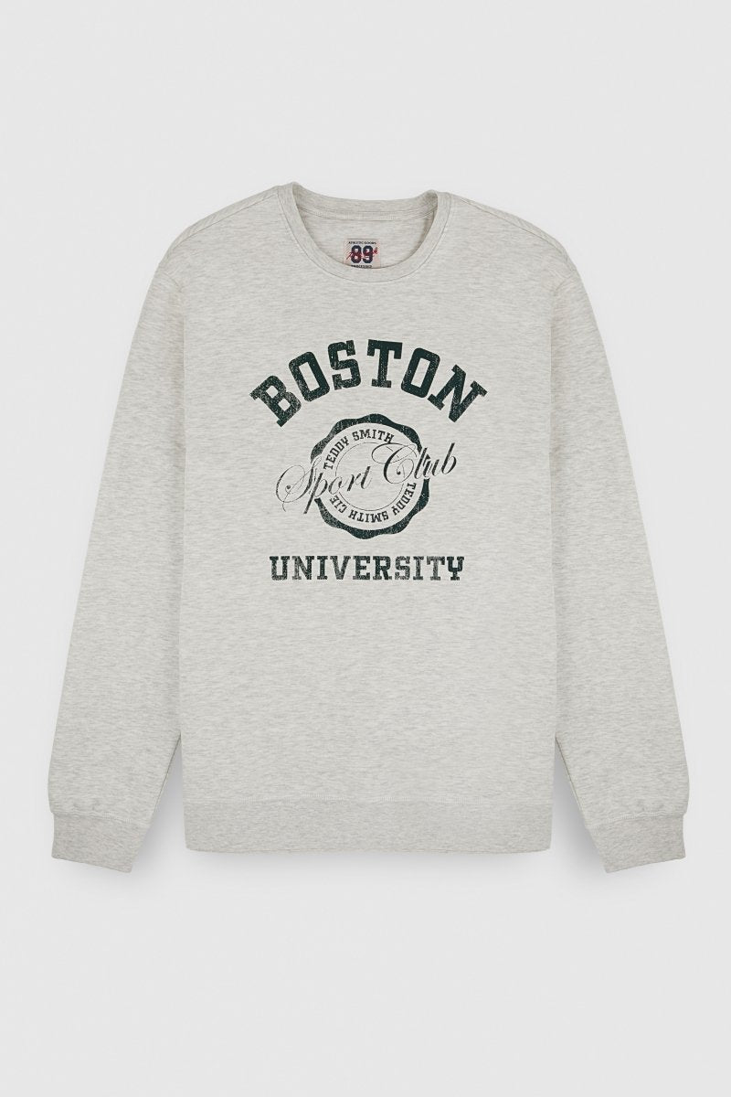 Sweat S - BOSTON RC BLANC IVOIRE CHINE - S - Teddy Smith