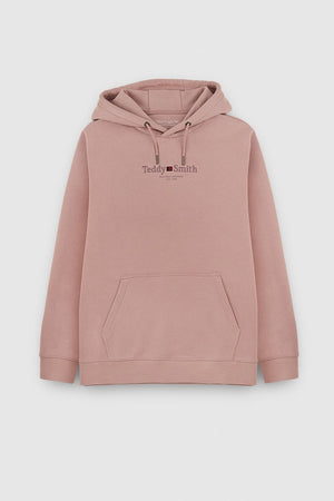 Sweat S - JIM HOODY WOOD ROSE - S - Teddy Smith