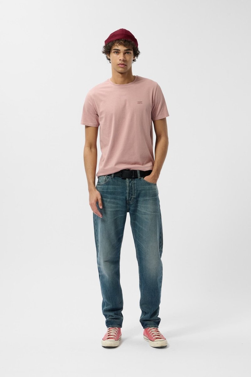 T-shirt col rond manches courtes THE TEE 1 MC WOOD ROSE - S - Teddy Smith